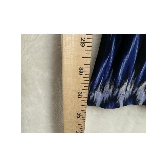 Chico's Palazzo Pants 2 Large Zig Zag Festival Flowy Comfy - Picture 7 of 7